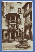 Frankfurt vor 1930 # 176 Wendeltreppe im Römerhof 28.2.1929 Altstadt