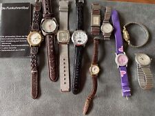 10 Armbanduhren Konvolut gebraucht,Ersatzteilspender,Markenuhren, Damen,Herren..