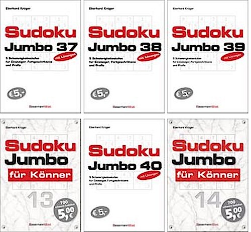 Sudokujumbo zur auswahl - sudokujumbo,
