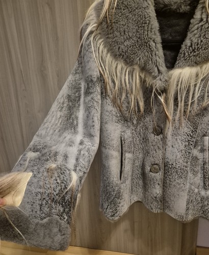 Pelzmantel natur pelz farbe - pelz,