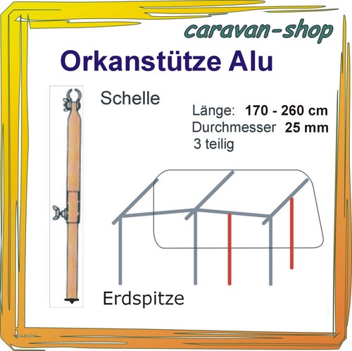 Alu orkanstütze mm - alu,