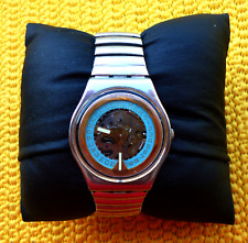Swatch Vintage Day Off, 9491- P 742,  Skelettuhr, Stretcharmband, Batterie NEU