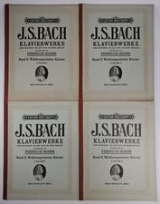 Noten: J. S. Bach - Das wohltemperierte Klavier, Klavierwerke Band II, Heft 1-4