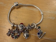 Weihnachtsarmband Pandora Design silber NEU Länge 17 cm