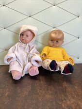 2x Schildkröt Puppe Alt Vintage Klamotten Puppen Konvolut 