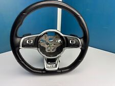 VW GOLF 7 ORIGINALE R-LINE LEDERLENKRAD 3 SPEICHEN MFA+SCHALTWIPPEN 5G0419081JH