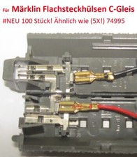 Flachsteckhülsen C-Gleis NEU