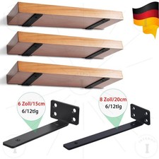 6x Regalhalterung 6" 8"