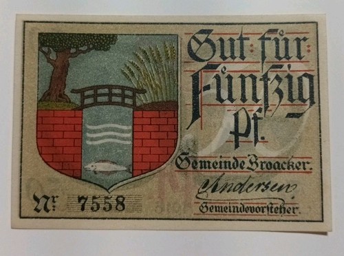 Notgeld gutschein gemeinde - notgeld/gutschein,,