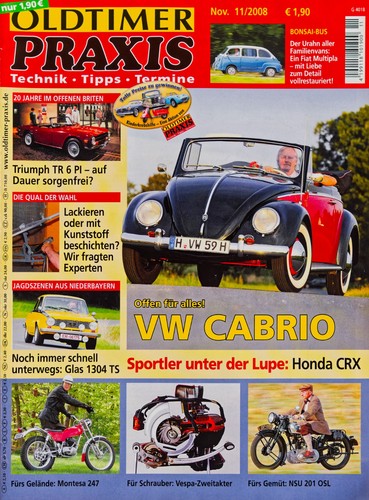 Oldtimer praxis 2008 vw - praxis, 11/2008