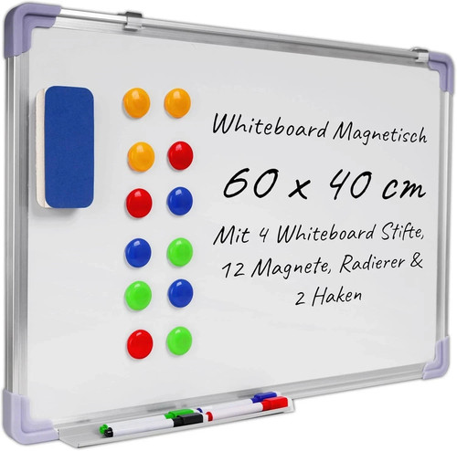 Whiteboard magnetisch 60x40cm - whiteboard,