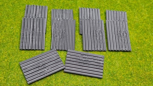 10x modellbau wellbleche - 10x,