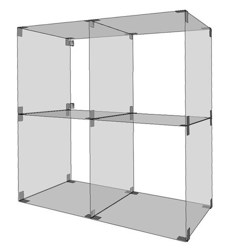 Glassteckvitrine 83x83 - , cm