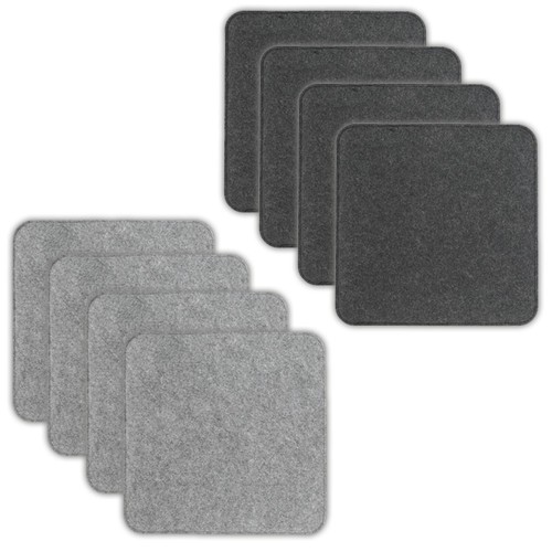 Filz sitzkissen set eckig - set,