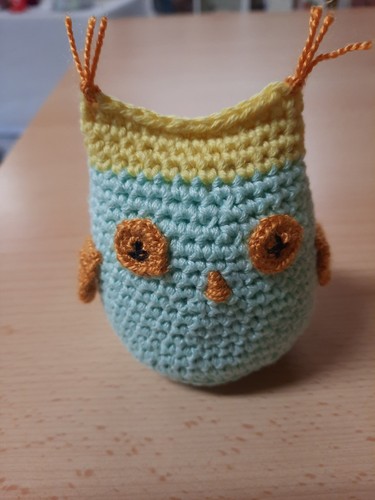Kleine eule grün gelb - kleine, in