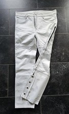 Weiße Lederjeans Lederhose