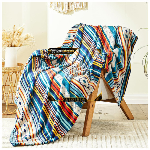 Kuscheldecke zweiseitig bunt - kuscheldecke,