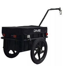 DMS® Fahrradanhänger Anhänger Transportanhänger 70L Handwagen schwarz