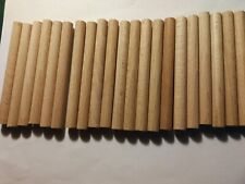 21 Holzstäbe natur, 1 cm Durchmesser, ca. 10 cm lang