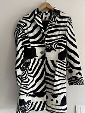 Zebra Kunstfell mantel 