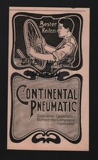 HANNOVER, Werbung 1899, Continental Caoutchouc-Guttapercha-Companie Pneumatic