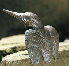 Bronzefigur Eisvogel H15cm