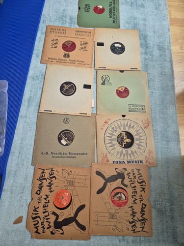 Grammophon schellackplatten - 9,