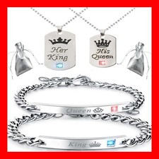 2x EDELSTAHL PARTNER ARMBAND