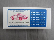 1:43 AUTO REPLICAS A.R. 28 1954 Sunbeam Alpine Car White Metal Kit