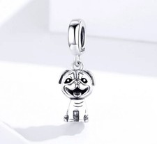 Charm Dangle Hund 925 Silber Welpe Mops - Anhänger für Pandora Armband