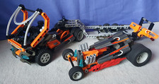 LEGO 8473 Racers Team Nitro Tieflader Rennwagen LKW Orange Technic 2002