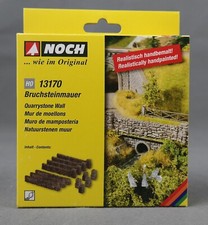 NOCH 13170 H0,1:87 Bruchsteinmauer, handkoloriert