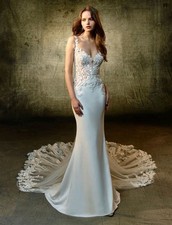 Brautkleid Blue von ENZOANI LINDA Gr. 36 Hochzeit Kleid Hochzeitskleid