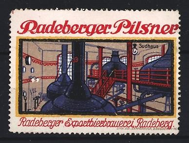 Reklamemarke radeberg - reklamemarke,