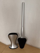 flache Silikon WC-Bürste Flachkopf mit Noppen Toilettenbürste und Halter