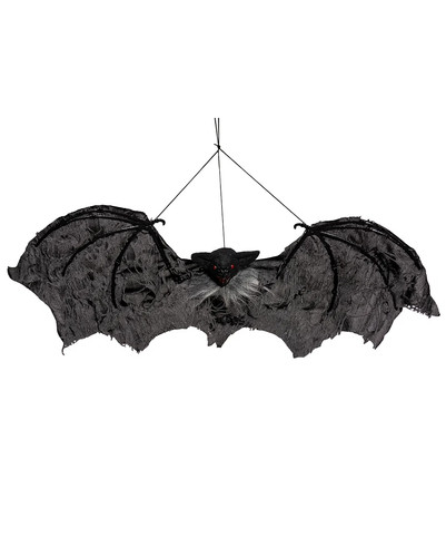 Schwarze vampirfledermaus mit - schwarze,
