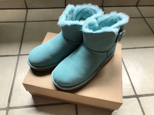 Damen türkis farbene boots - türkis,
