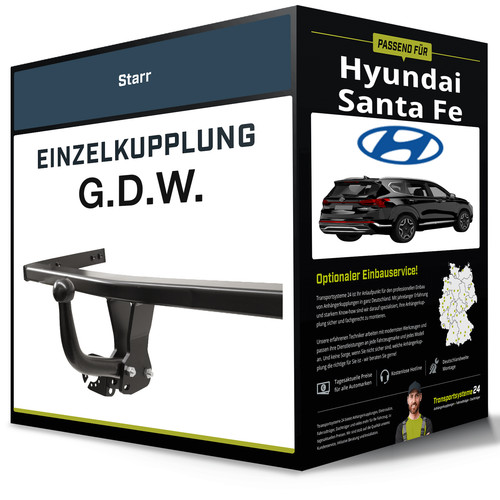 Starre anhängerkupplung für - anhängerkupplung,