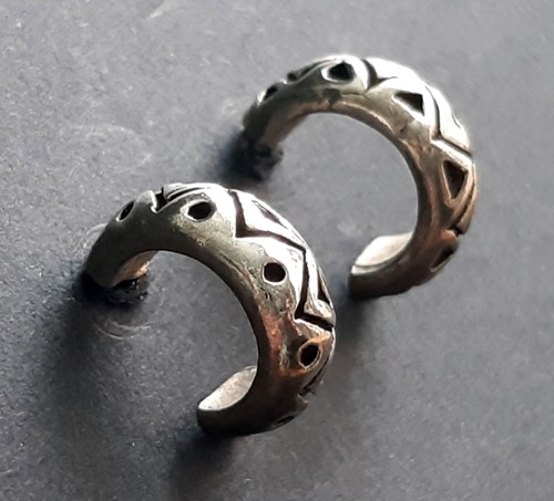 Massive tribal creolen 925 - tribal,