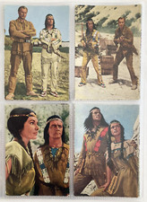 16 Postkarten Winnetou, Old Shatterhand, Hersteller Kunold?