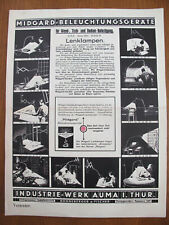 Midgard Plakat Poster Scherenlampe Gelenklampe Bauhaus Lampe Art Deco Kandem rar