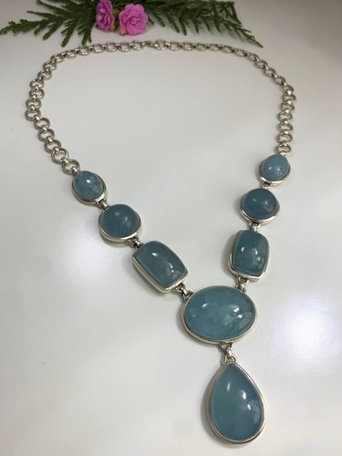Aquamarin collier - collier,