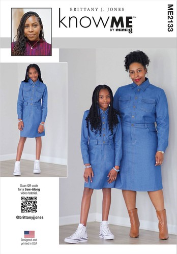 Schnittmuster jeanskleid für - schnittmuster,