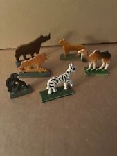 DDR Spielzeug Konvolut Holz Holzfiguren Roßweiner Flachtiere Zoo Affe Kamel