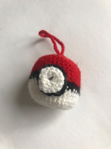 Pokeball gehäkelt - ,