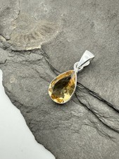 Citrin Anhänger 925 Silber