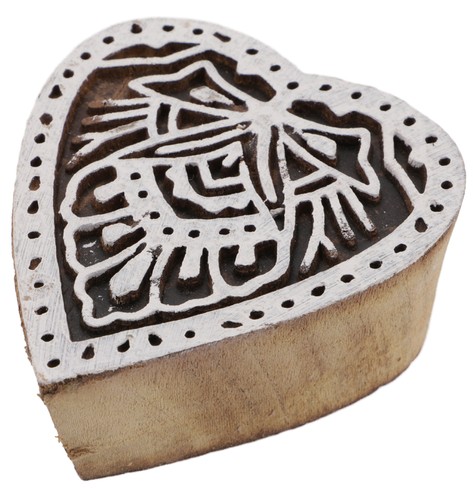 Indischer textilstempel holz - indischer,