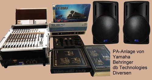 Musikanlage komplett mit - pa,