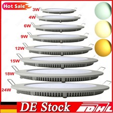 LED Panel Einbaustrahler Rund Deckenleuchte Einbauleuchte Flach Einbau Spot 230V