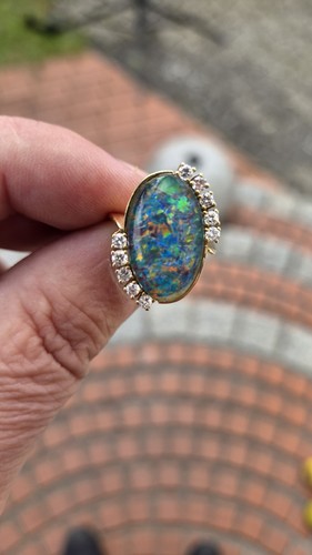 Opal ring 585 - opal,